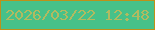 文字の大きさ：3、枠の色：bd9118、背景の色：46c189、文字の色：b1ba60 無料ブログパーツのブログ時計