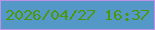 文字の大きさ：2、枠の色：bd91e7、背景の色：5398c6、文字の色：4d970c 無料ブログパーツのブログ時計