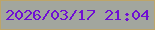文字の大きさ：4、枠の色：bda569、背景の色：a2a69e、文字の色：6f0fd3 無料ブログパーツのブログ時計