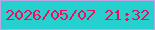 文字の大きさ：1、枠の色：bda6e4、背景の色：24d1cf、文字の色：f00e5c 無料ブログパーツのブログ時計