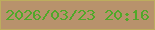 文字の大きさ：2、枠の色：bdad5d、背景の色：b8926c、文字の色：51a829 無料ブログパーツのブログ時計
