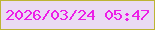 文字の大きさ：3、枠の色：bdb435、背景の色：eadbf4、文字の色：ec1fe7 無料ブログパーツのブログ時計