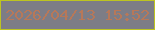 文字の大きさ：4、枠の色：bdc421、背景の色：7d7d86、文字の色：b77859 無料ブログパーツのブログ時計