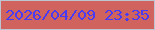 文字の大きさ：5、枠の色：bdc5d2、背景の色：d1635f、文字の色：493af3 無料ブログパーツのブログ時計