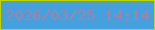 文字の大きさ：2、枠の色：bdd60b、背景の色：44a1dd、文字の色：a283a6 無料ブログパーツのブログ時計