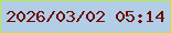 文字の大きさ：2、枠の色：bde54b、背景の色：b2cde6、文字の色：6d0c00 無料ブログパーツのブログ時計