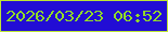 文字の大きさ：4、枠の色：bde633、背景の色：220dd5、文字の色：91db27 無料ブログパーツのブログ時計