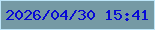 文字の大きさ：4、枠の色：bde6f9、背景の色：759aa5、文字の色：0709d6 無料ブログパーツのブログ時計
