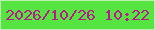 文字の大きさ：4、枠の色：bdeeb4、背景の色：55e440、文字の色：bd188f 無料ブログパーツのブログ時計