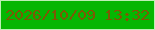 文字の大きさ：1、枠の色：bdefb5、背景の色：05b602、文字の色：7d5805 無料ブログパーツのブログ時計