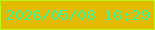 文字の大きさ：4、枠の色：bdf814、背景の色：e2bb01、文字の色：44f497 無料ブログパーツのブログ時計