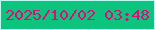 文字の大きさ：5、枠の色：bdfaf2、背景の色：0dc47e、文字の色：de0b7a 無料ブログパーツのブログ時計