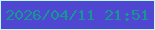 文字の大きさ：4、枠の色：bdfcf3、背景の色：4f46d2、文字の色：169892 無料ブログパーツのブログ時計