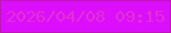 文字の大きさ：4、枠の色：be18b2、背景の色：db0efd、文字の色：e430d3 無料ブログパーツのブログ時計
