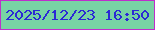 文字の大きさ：2、枠の色：be2ecb、背景の色：78d3a4、文字の色：2b29d5 無料ブログパーツのブログ時計