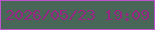 文字の大きさ：1、枠の色：be53d0、背景の色：496756、文字の色：962884 無料ブログパーツのブログ時計