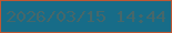 文字の大きさ：4、枠の色：be5733、背景の色：176c88、文字の色：46676a 無料ブログパーツのブログ時計