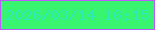 文字の大きさ：3、枠の色：be57fe、背景の色：39f46f、文字の色：2aebb7 無料ブログパーツのブログ時計