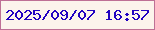 文字の大きさ：1、枠の色：be7095、背景の色：fcf4ec、文字の色：2102c1 無料ブログパーツのブログ時計