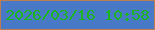 文字の大きさ：4、枠の色：be7c50、背景の色：4779c6、文字の色：1cb620 無料ブログパーツのブログ時計