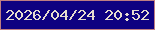 文字の大きさ：4、枠の色：be7d82、背景の色：0e0181、文字の色：e5dbcf 無料ブログパーツのブログ時計