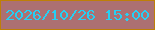 文字の大きさ：5、枠の色：be7f07、背景の色：ac7072、文字の色：25d0f4 無料ブログパーツのブログ時計