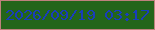 文字の大きさ：1、枠の色：be817d、背景の色：23651a、文字の色：193dbb 無料ブログパーツのブログ時計