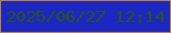 文字の大きさ：5、枠の色：be8236、背景の色：1c26c2、文字の色：29531c 無料ブログパーツのブログ時計