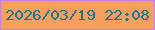 文字の大きさ：2、枠の色：be83e9、背景の色：f79f5f、文字の色：1b758e 無料ブログパーツのブログ時計