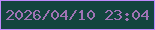 文字の大きさ：1、枠の色：be89fd、背景の色：13453f、文字の色：9f73b5 無料ブログパーツのブログ時計