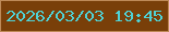 文字の大きさ：4、枠の色：be8a58、背景の色：793f09、文字の色：4fd2d6 無料ブログパーツのブログ時計