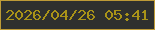 文字の大きさ：2、枠の色：be9b37、背景の色：2f302e、文字の色：a99318 無料ブログパーツのブログ時計