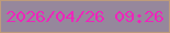 文字の大きさ：3、枠の色：be9b7b、背景の色：96879c、文字の色：ec27bb 無料ブログパーツのブログ時計