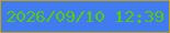 文字の大きさ：5、枠の色：bea010、背景の色：417bef、文字の色：52ca0d 無料ブログパーツのブログ時計