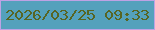 文字の大きさ：1、枠の色：bea2e4、背景の色：54a1bc、文字の色：576523 無料ブログパーツのブログ時計