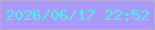 文字の大きさ：1、枠の色：beaad1、背景の色：a999f8、文字の色：45f4e1 無料ブログパーツのブログ時計