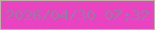 文字の大きさ：2、枠の色：beb2a8、背景の色：ea43c1、文字の色：987aa2 無料ブログパーツのブログ時計
