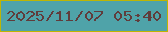 文字の大きさ：4、枠の色：beb503、背景の色：4fa3a9、文字の色：603c3c 無料ブログパーツのブログ時計