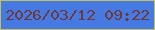 文字の大きさ：3、枠の色：bec15d、背景の色：4779e2、文字の色：6d3a3b 無料ブログパーツのブログ時計