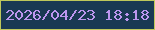文字の大きさ：4、枠の色：bec85b、背景の色：193953、文字の色：bc96ef 無料ブログパーツのブログ時計