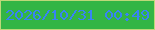 文字の大きさ：4、枠の色：bed879、背景の色：33b545、文字の色：3883f4 無料ブログパーツのブログ時計