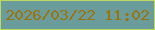 文字の大きさ：4、枠の色：bed962、背景の色：699c9a、文字の色：99740f 無料ブログパーツのブログ時計