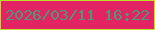 文字の大きさ：5、枠の色：bedf27、背景の色：e22364、文字の色：4e9973 無料ブログパーツのブログ時計