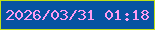 文字の大きさ：3、枠の色：bee119、背景の色：0753a2、文字の色：ff9cf1 無料ブログパーツのブログ時計