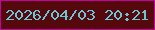 文字の大きさ：4、枠の色：bf05a0、背景の色：56090d、文字の色：69c6d9 無料ブログパーツのブログ時計