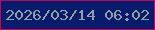 文字の大きさ：3、枠の色：bf0957、背景の色：081b6d、文字の色：929fa4 無料ブログパーツのブログ時計