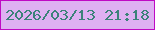 文字の大きさ：2、枠の色：bf0ac4、背景の色：deb0f2、文字の色：3b8279 無料ブログパーツのブログ時計