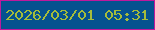 文字の大きさ：2、枠の色：bf199c、背景の色：05528f、文字の色：a5bc3b 無料ブログパーツのブログ時計
