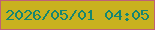 文字の大きさ：3、枠の色：bf6077、背景の色：c9b11f、文字の色：168670 無料ブログパーツのブログ時計
