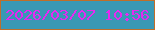 文字の大きさ：3、枠の色：bf6e2a、背景の色：3998b5、文字の色：e629f1 無料ブログパーツのブログ時計